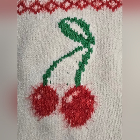 Free People Cherry Heart Sweater Dress size S - Picture 14 of 15